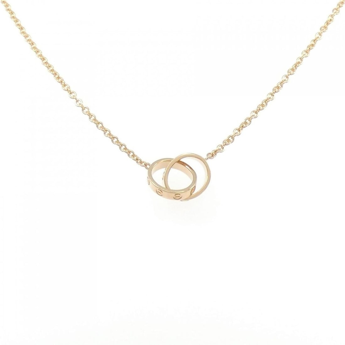Cartier Baby Love Necklace: --- Catalog ---Category: SizePendant Size: 9.6mm / 0.37''Neck Circumference: 44 cm / 17.32''Category: DesignGender: WomenMaterial: Pink gold (18K)Necklace Type: NecklaceCategory: GeneralBrand: