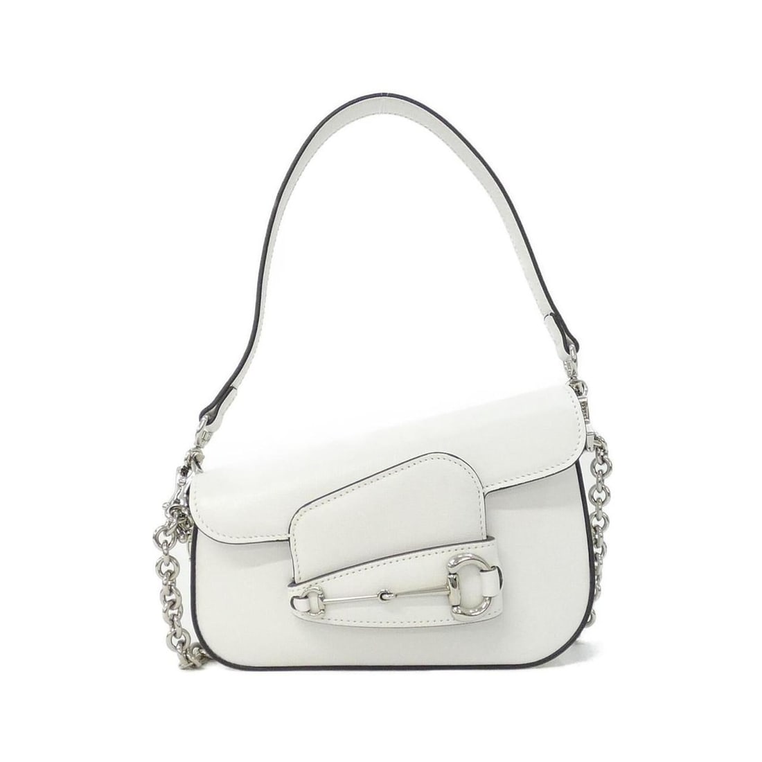 Gucci HORSEBIT 1955 774209 1DB0N Shoulder Bag: --- Catalog ---Category: SizeSize (HxWxD): 13cm x 19cm x 6cm / 5.11'' x 7.48'' x 2.36''Category: DesignType: Shoulder bagColor: WhiteGender: Men,WomenMaterial: Leather Hardware Color: SilverCategory: