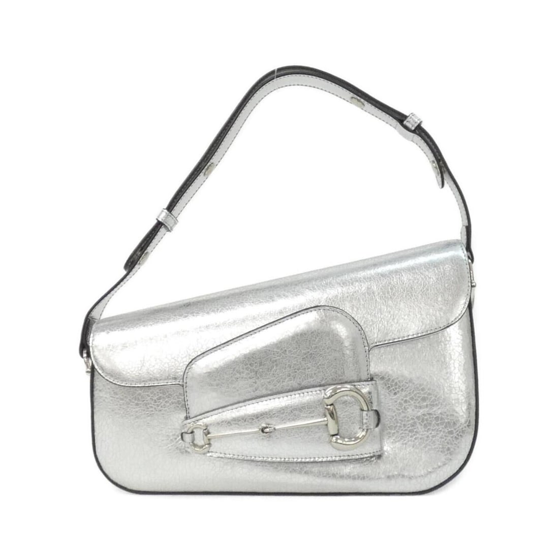 Gucci HORSEBIT 1955 764155 AAC1M Shoulder Bag: --- Catalog ---Category: SizeSize (HxWxD): 17cm x 26cm x 8cm / 6.69'' x 10.23'' x 3.14''Category: DesignType: Shoulder bagColor: SilverGender: Men,WomenMaterial: Leather Hardware Color: