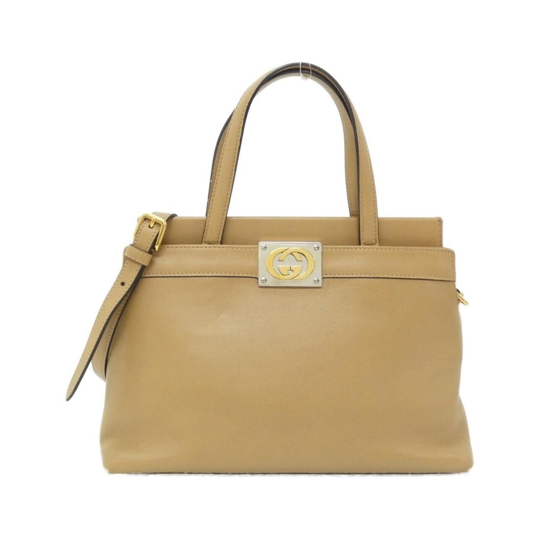Gucci 631663 1W10X Handbag: --- Catalog ---Category: SizeSize (HxWxD): 20cm x 28cm x 9cm / 7.87'' x 11.02'' x 3.54''Category: DesignType: HandbagColor: CamelGender: WomenMaterial: Leather Hardware Color: Gold, SilverCategory:
