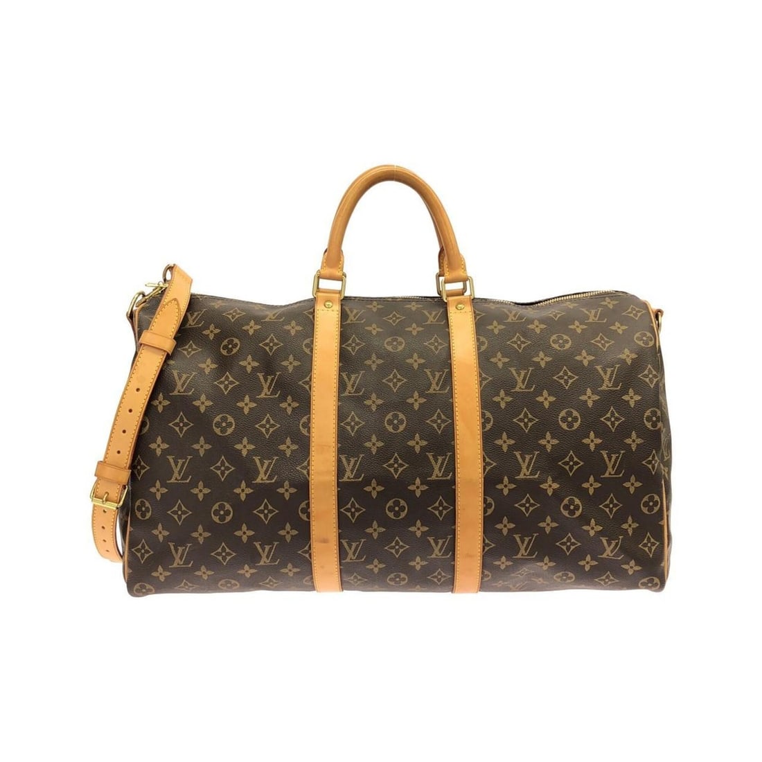 Louis Vuitton Monogram Keepall Bandoulière 50cm M41416 Boston Bag: --- Catalog ---Category: SizeSize (HxWxD): 32cm x 51cm x 22cm / 12.59'' x 20.07'' x 8.66''Category: DesignType: Boston bagColor: MarronGender: WomenMaterial: Coated canvas Hardware Color: GoldCategory
