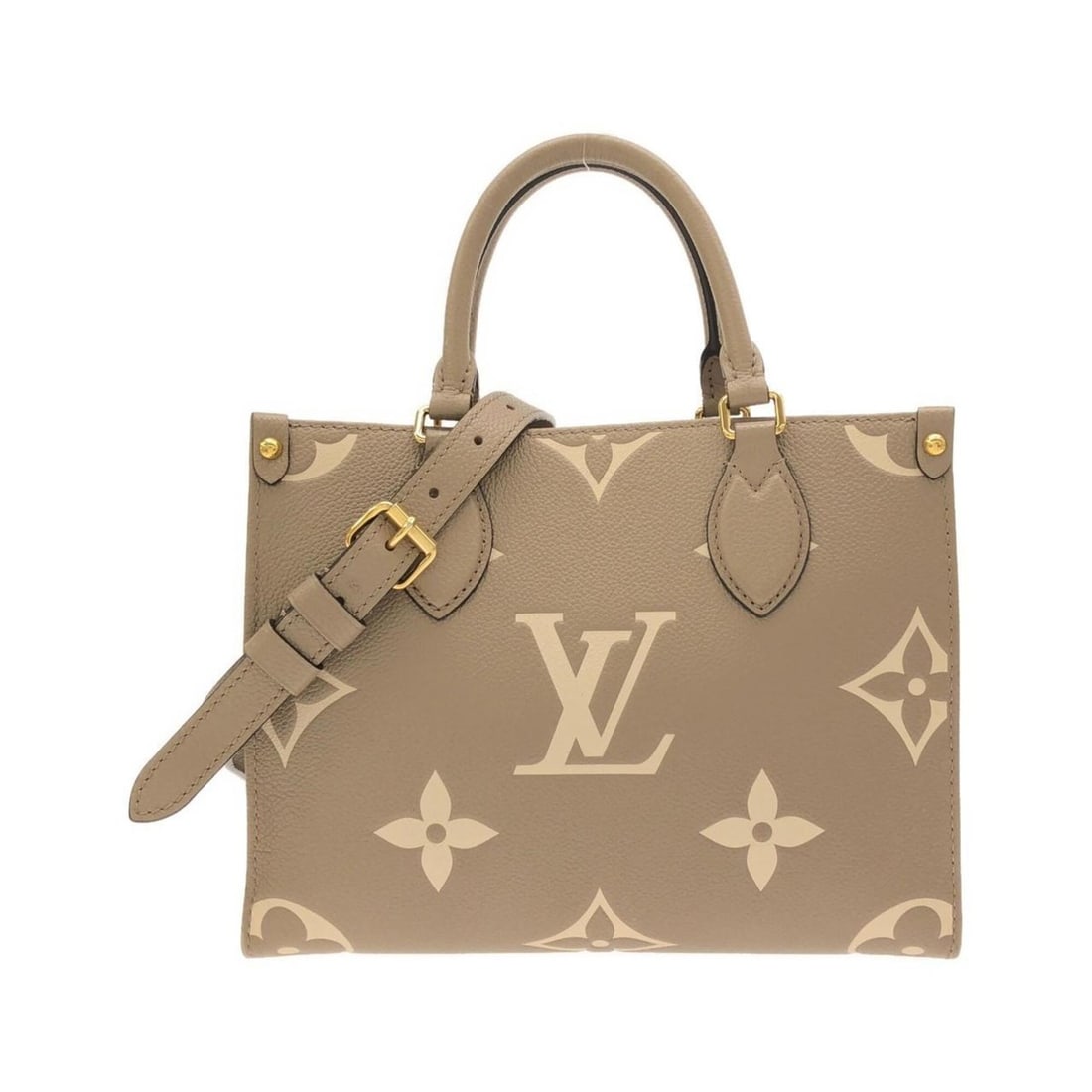 Louis Vuitton Bicolor Monogram Empreinte OnTheGo PM M45779 Handbag: --- Catalog ---Category: SizeWeight: 610g / 1.34lb.Size (HxWxD): 18.5cm x 24.5cm x 10cm / 7.28'' x 9.64'' x 3.93''Strap Length: 96cm - 111cm / 37.79'' - 43.7''Handle Length: 28cm / 11.02''Category: