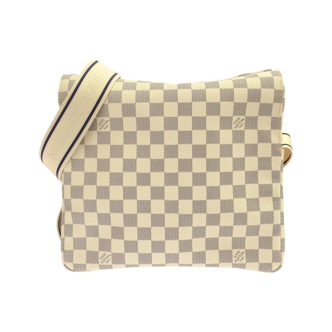 Louis Vuitton Damier Azur Naviglio N51189 Shoulder Bag: --- Catalog ---Category: SizeWeight: 930g / 2.05lb.Size (HxWxD): 23cm x 27cm x 8cm / 9.05'' x 10.62'' x 3.14''Strap Length: 124cm / 48.81''Category: DesignType: Shoulder bagColor: AzurGender: