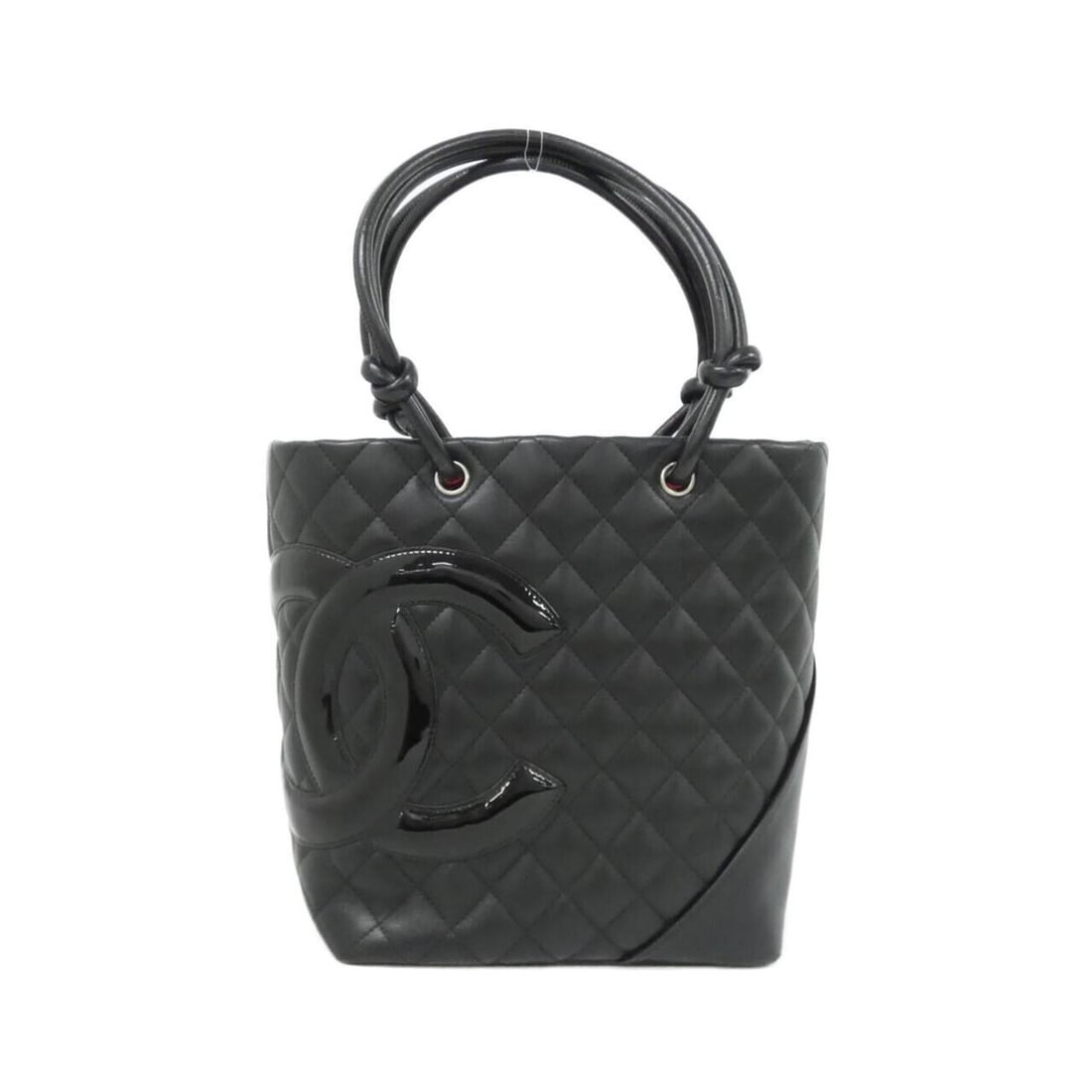 Chanel Cambon Line 25167 Handbag: --- Catalog ---Category: SizeWeight: 500g / 1.1lb.Size (HxWxD): 24cm x 26cm x 12cm / 9.44'' x 10.23'' x 4.72''Handle Length: 42cm / 16.53''Category: DesignType: HandbagColor: BlackGender:
