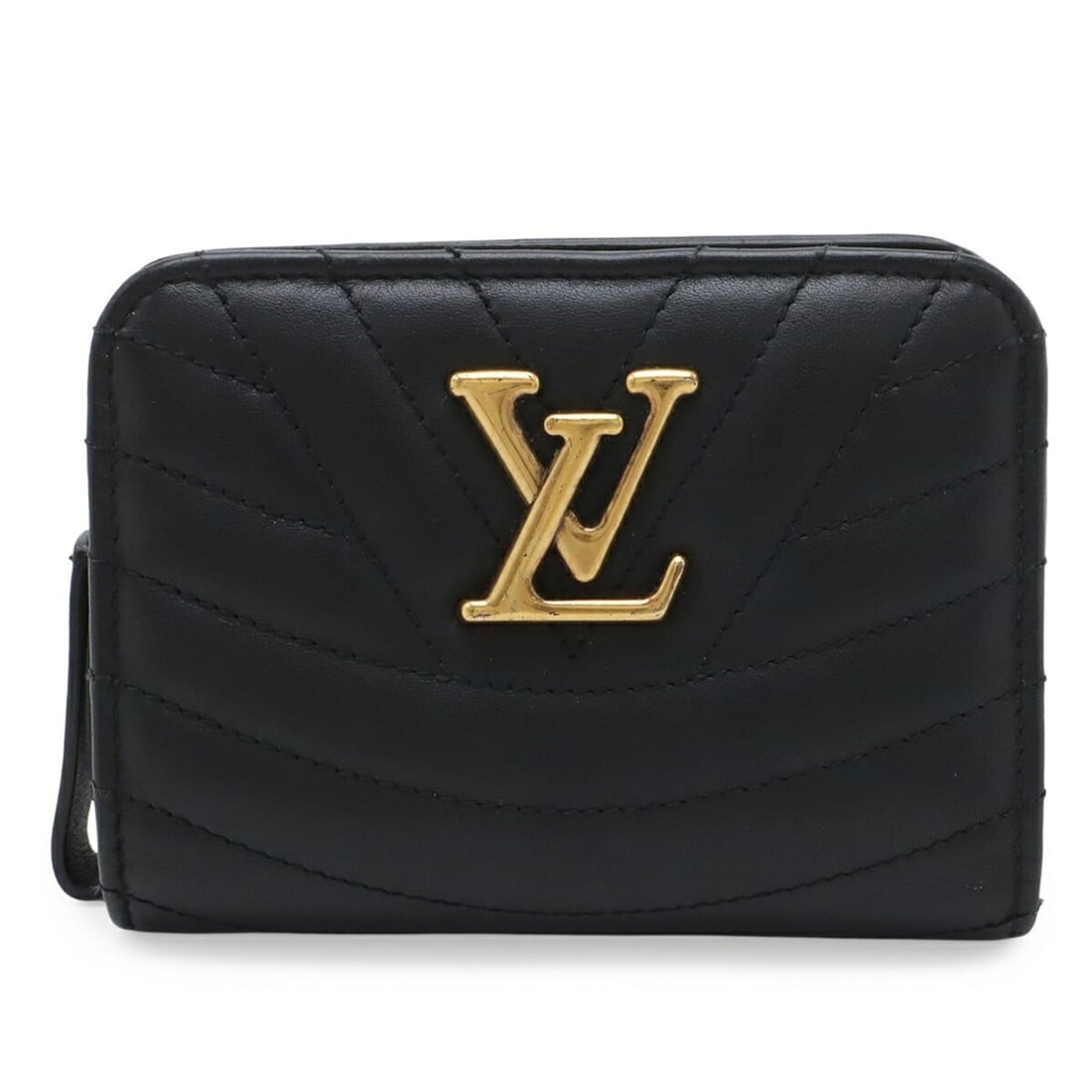 LOUIS VUITTON Louis Vuitton New Wave Zip Compact Wallet Bi-fold Leather Noir Black M63789: --- Catalog ---Category: SizeSize (HxWxD): 9cm x 12cm / 3.54'' x 4.72''Category: DesignType: Wallet (bi-fold)Color: Black, NoirGender: WomenMaterial: Leather Category: GeneralBrand: Louis Vuitton---