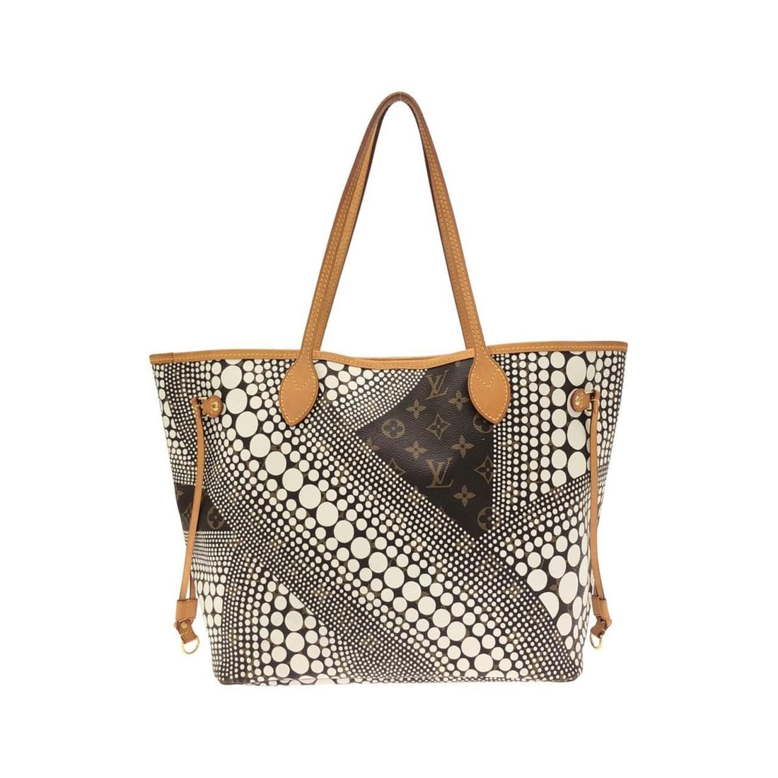 Louis Vuitton Monogram Wave (Yayoi Kusama) Neverfull MM M40684 Handbag: --- Catalog ---Category: SizeSize (HxWxD): 29cm x 46cm x 16cm / 11.41'' x 18.11'' x 6.29''Category: DesignType: HandbagColor: Blanc, MarronGender: Women,MenMaterial: Coated canvas Hardware Color: