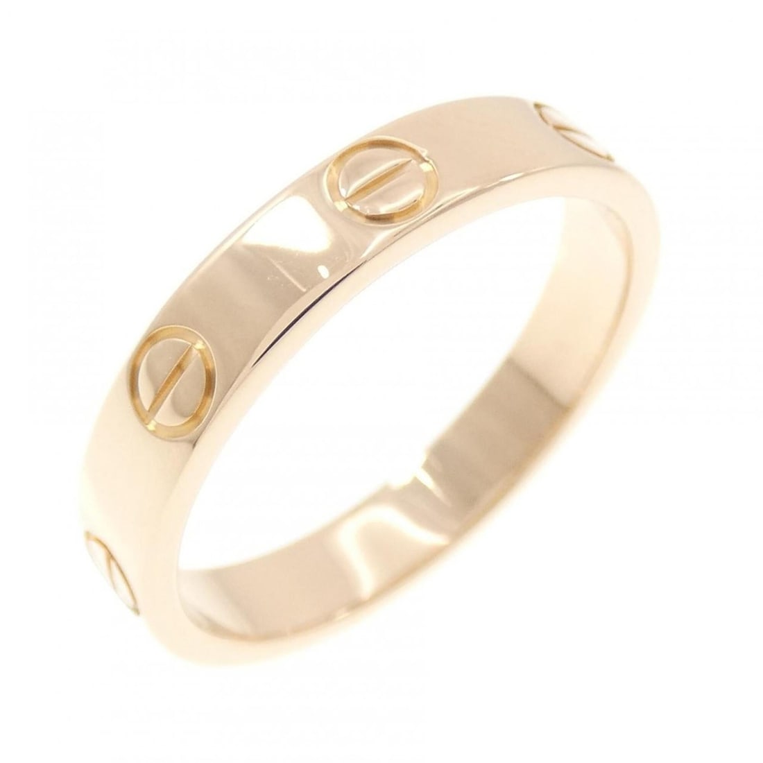 Cartier Mini Love Ring: --- Catalog ---Category: SizeUS Size: 7Brand Size: 54Category: DesignType: Band ringColor: Pink goldGender: WomenMaterial: Pink gold (18K)Category: GeneralBrand: Cartier--- Item List ---Section: