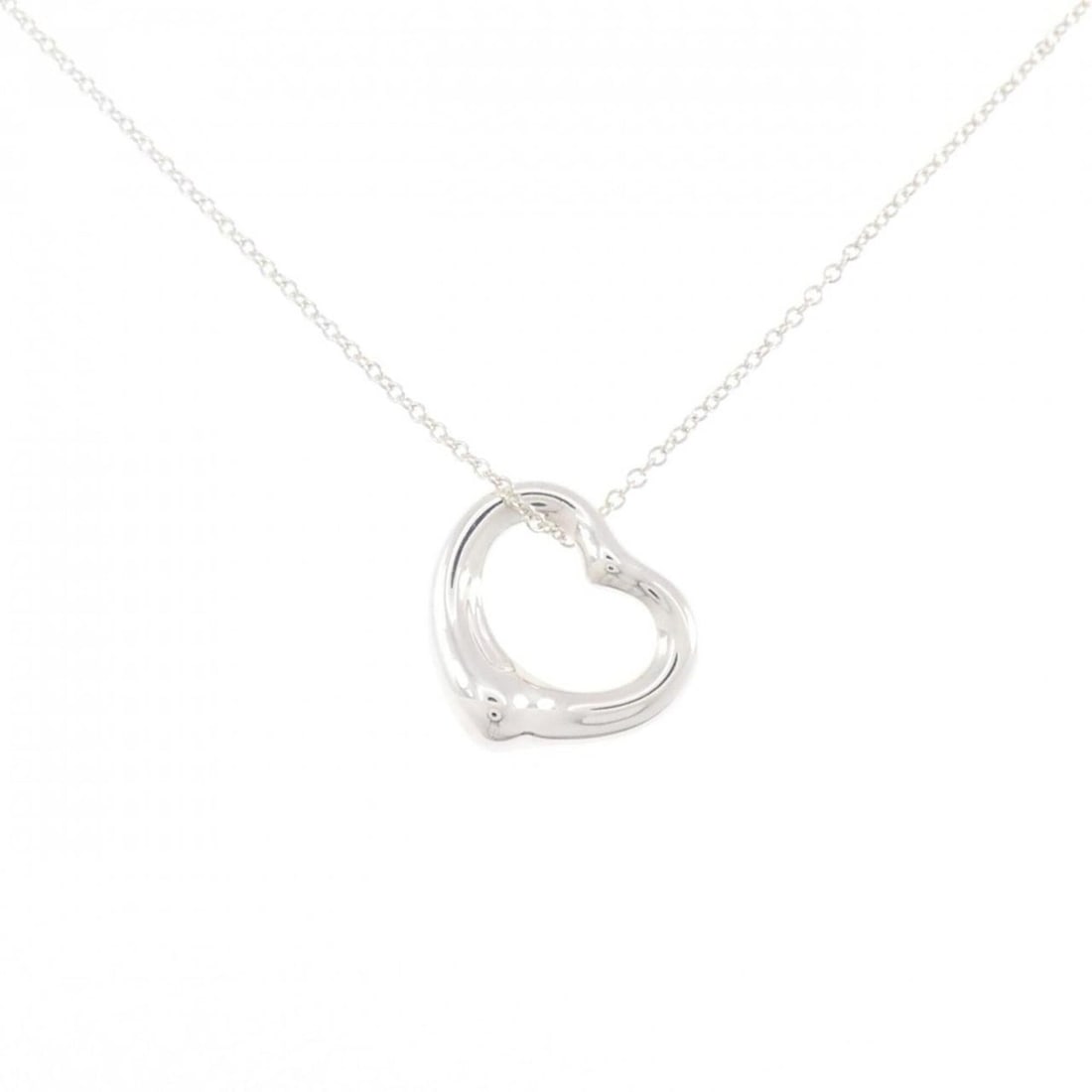 Tiffany Open Heart Necklace: --- Catalog ---Category: SizePendant Size: 15.6mm x 15mm / 0.61'' x 0.59''Neck Circumference: 41 cm / 16.14''Category: DesignColor: SilverGender: WomenMaterial: Silver 925Pendant Type: