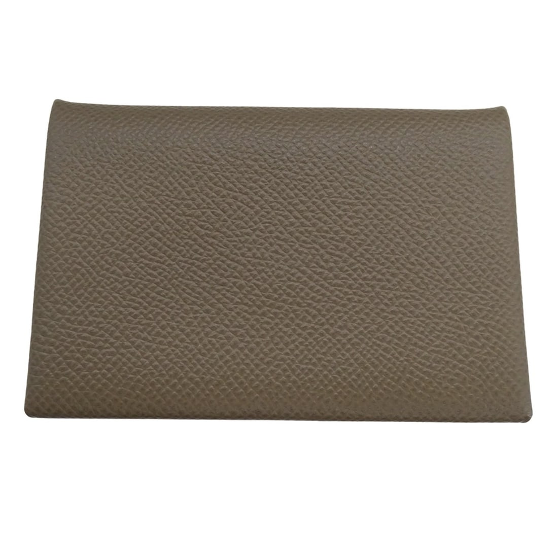 Hermes HERMES Business Card Holder/Card Case Calvi Women's Men's Brand Veau Epsom Taupe Holder Y: --- Catalog ---Category: DesignType: Card caseColor: TaupeGender: Men,WomenMaterial: Epsom leather Category: GeneralBrand: HermesCountry of Origin: FranceCategory: Physical PropertiesSize (HxWxD): 7cm