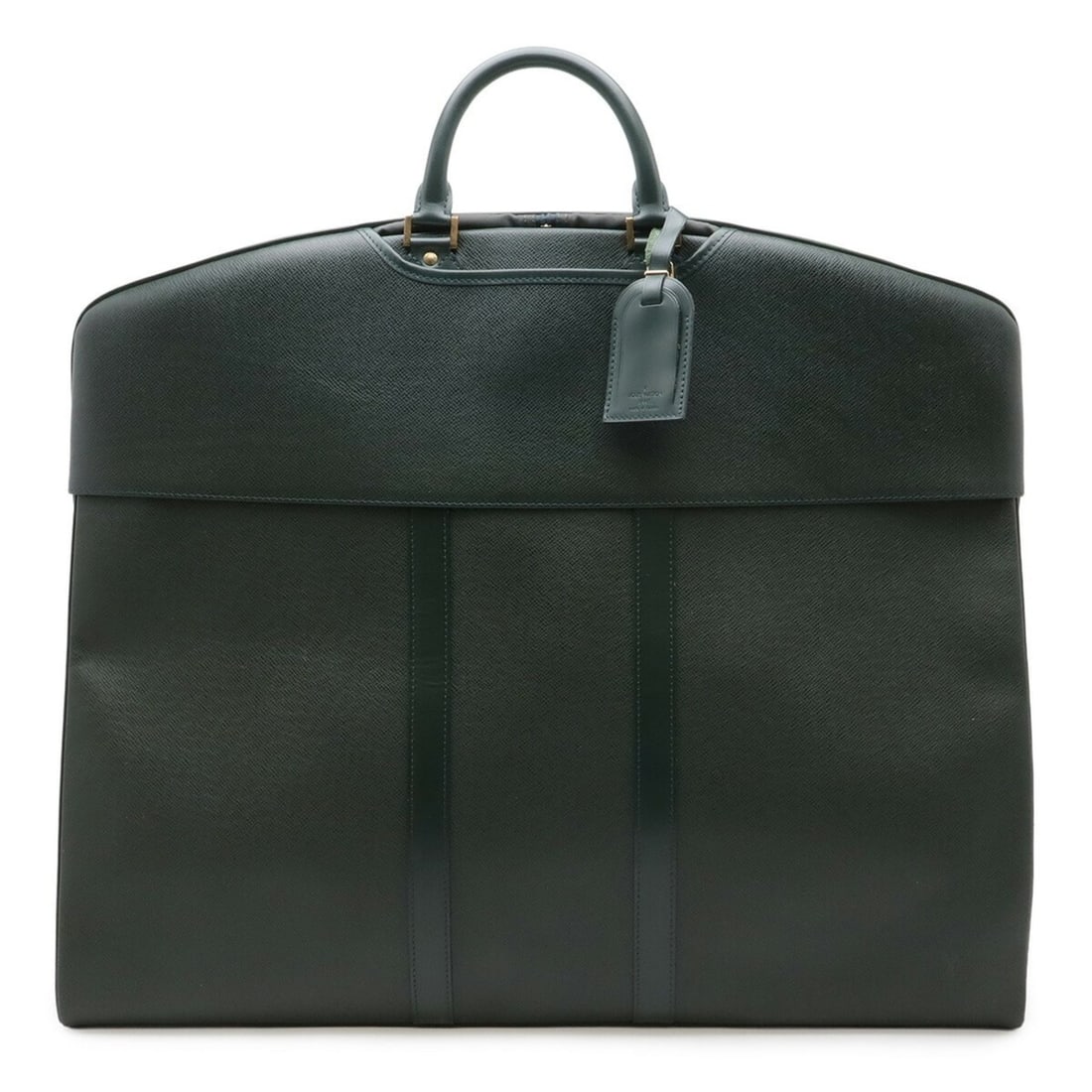 LOUIS VUITTON Taiga Bering Garment Bag, Case, Travel Epicea Green M30134: --- Catalog ---Category: SizeSize (HxWxD): 52cm x 58cm / 20.47'' x 22.83''Category: DesignType: Garment caseColor: EpiseaGender: MenMaterial: Taiga leather , Leather Category: GeneralBrand: Louis Vuit
