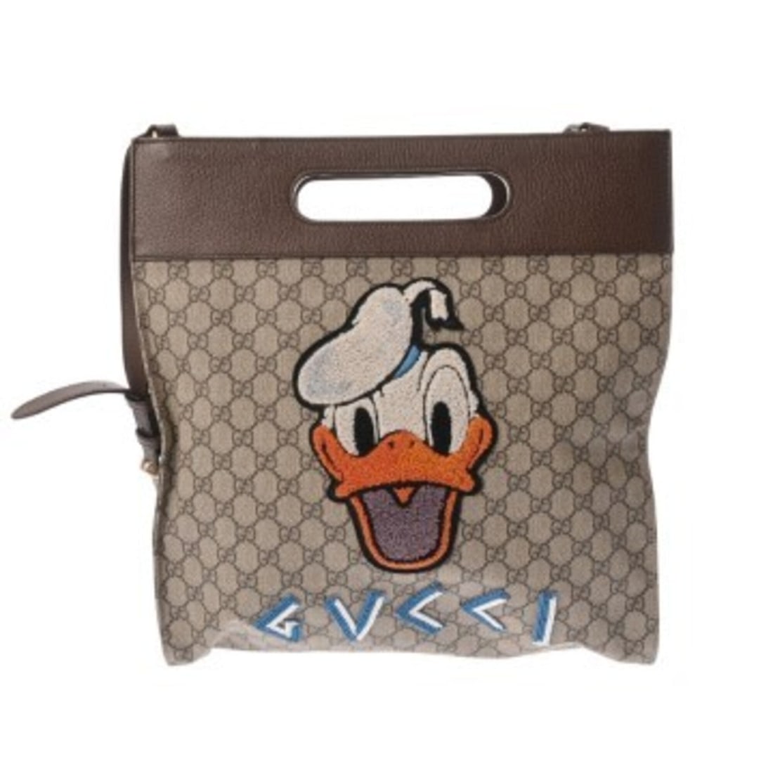 GUCCI GG Supreme 2-Way Tote Bag, Beige/Brown, 463491, Women's, Canvas & Leather Shoulder AB Rank,: --- Catalog ---Category: SizeSize (HxWxD): 38cm x 35.5cm x 12cm / 14.96'' x 13.97'' x 4.72''Category: DesignType: Shoulder bag, Tote bagColor: Beige, BrownGender: WomenMaterial: GG Supreme , Canvas , 