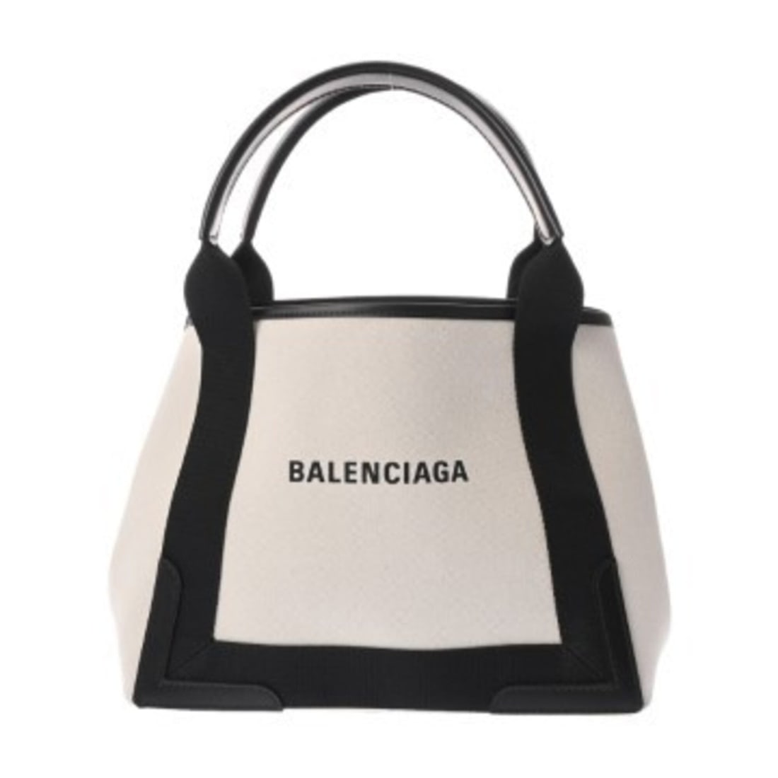 BALENCIAGA Navy Cabas S White Black 339933 Women's Canvas Leather Handbag A Rank Used Ginzo: --- Catalog ---Category: SizeSize (HxWxD): 23.5cm x 22cm x 17cm / 9.25'' x 8.66'' x 6.69''Category: DesignType: HandbagColor: Black, WhiteGender: WomenMaterial: Canvas , Leather Category: GeneralMPN: 