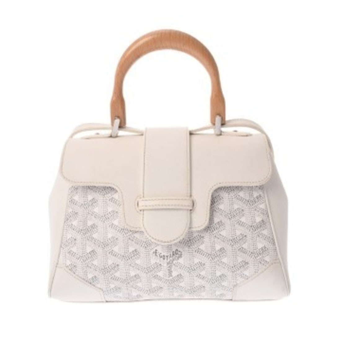 GOYARD Saigon Mini Soft Bag, White, SAIGONMINTY50CL50P, Women's, Goyardine Canvas, Calfskin Shoulder: --- Catalog ---Category: SizeSize (HxWxD): 15cm x 20cm x 8cm / 5.9'' x 7.87'' x 3.14''Category: DesignType: Shoulder bagColor: WhiteGender: WomenMaterial: Coated canvas , Leather Leather/Fur Type: Cal