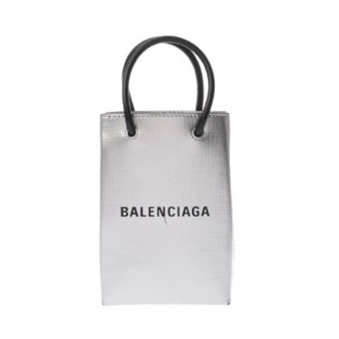 BALENCIAGA Balenciaga Shopping Phone Holder Silver 593826 Women's Leather Shoulder Bag AB Rank Used: --- Catalog ---Category: SizeSize (HxWxD): 12cm x 18cm x 4cm / 4.72'' x 7.08'' x 1.57''Category: DesignType: Shoulder bagColor: SilverGender: WomenMaterial: Leather Category: GeneralMPN: 593826Brand: 