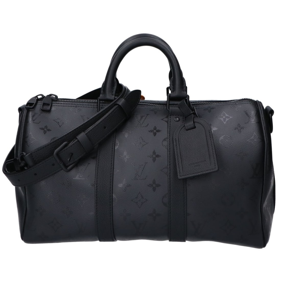 LOUIS VUITTON M28370 Monogram Midnight Keepall Bandoulière 35 Shoulder Bag - Black Men's: --- Catalog ---Category: SizeSize (HxWxD): 21cm x 35cm x 16cm / 8.26'' x 13.77'' x 6.29''Category: DesignType: Shoulder bagColor: BlackGender: MenMaterial: Monogram Category: GeneralBrand: Louis Vuitt