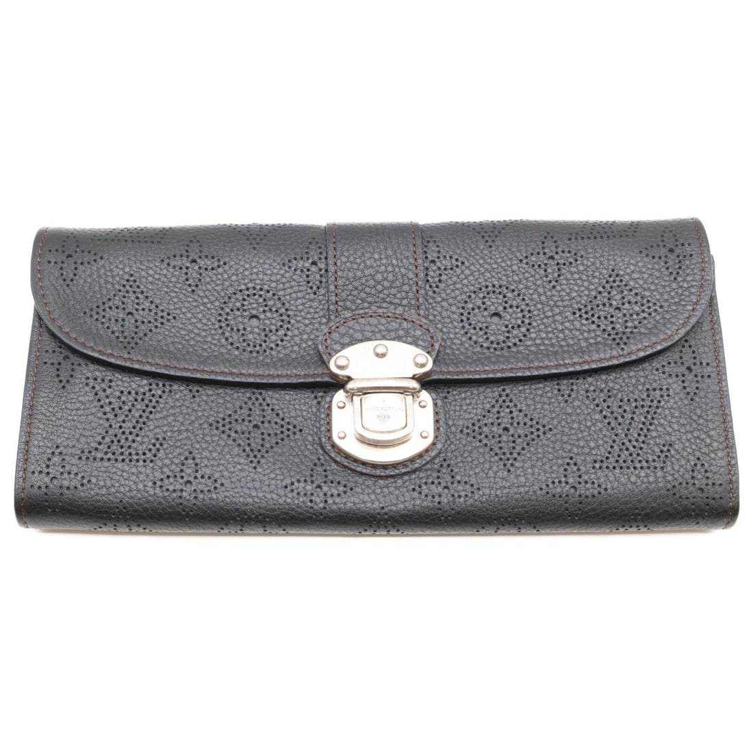 LOUIS VUITTON M58163 Portefeuille Iris Mahina Long Wallet (with coin purse) Noir (Women's): --- Catalog ---Category: SizeSize (HxWxD): 10.5cm x 22.5cm x 2.5cm / 4.13'' x 8.85'' x 0.98''Category: DesignType: Long wallet (bi-fold)Color: NoirGender: WomenMaterial: Mahina leather Category: Gener