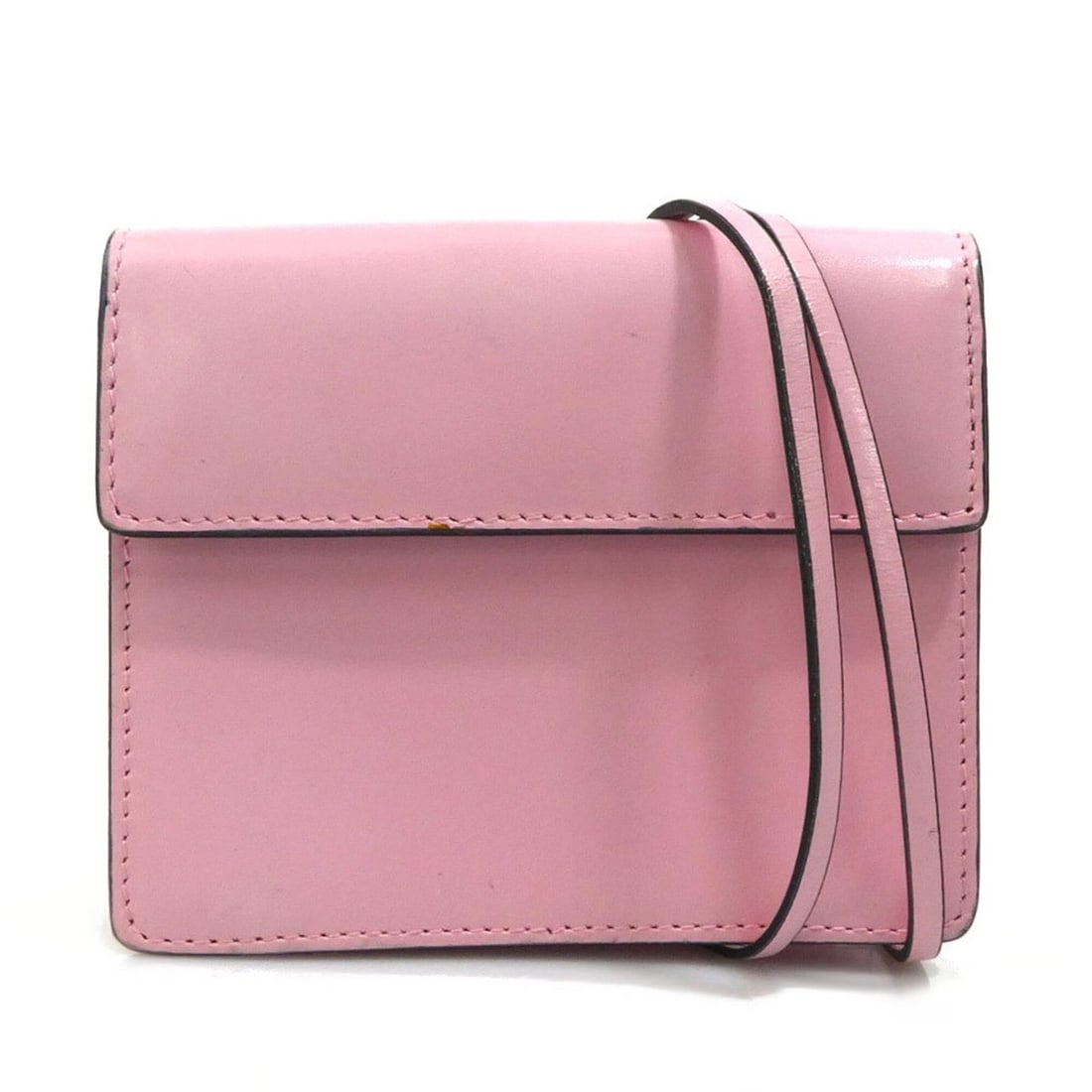 Prada PRADA Pochette Leather Pink Silver Women's e61826a: --- Catalog ---Category: SizeSize (HxWxD): 8.5cm x 11cm x 2.5cm / 3.34'' x 4.33'' x 0.98''Category: DesignType: PochetteColor: PinkGender: WomenMaterial: Leather Category: GeneralBrand: PradaCountry o