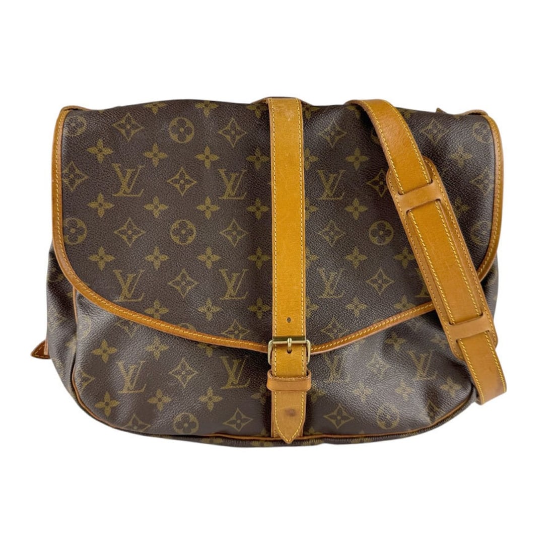 Louis Vuitton LOUIS VUITTON Shoulder Bag Monogram Saumur 35 Canvas Brown Men's Women's M42254 z9530: --- Catalog ---Category: SizeSize (HxWxD): 29cm x 34cm x 9cm / 11.41'' x 13.38'' x 3.54''Category: DesignType: Shoulder bagColor: Brown, MonogramGender: Men,WomenMaterial: Monogram Category: GeneralMP