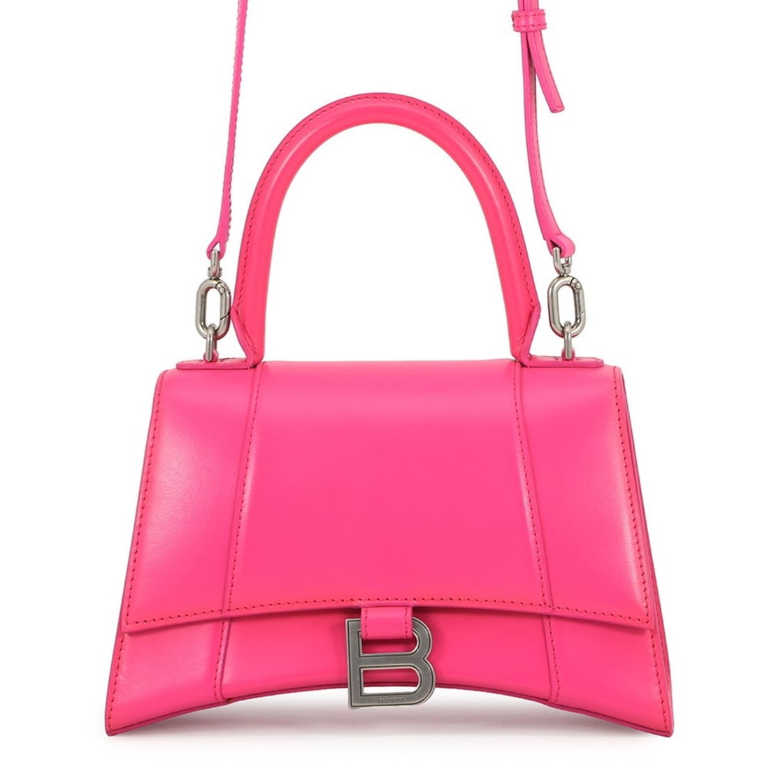 Balenciaga Hourglass Small Leather Handbag 593546 BALENCIAGA 2-Way Shoulder Bag Women's: --- Catalog ---Category: SizeSize (HxWxD): 14cm x 22cm x 10cm / 5.51'' x 8.66'' x 3.93''Category: DesignType: Handbag, Shoulder bagColor: PinkGender: WomenMaterial: Leather Category: GeneralMPN: 59354