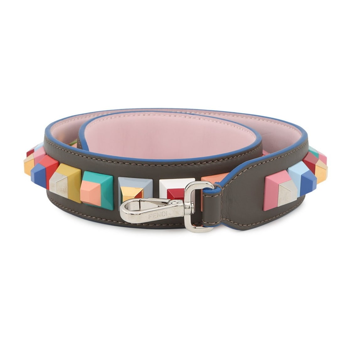 Fendi shoulder strap Strap You leather studs FENDI (1 of 11)