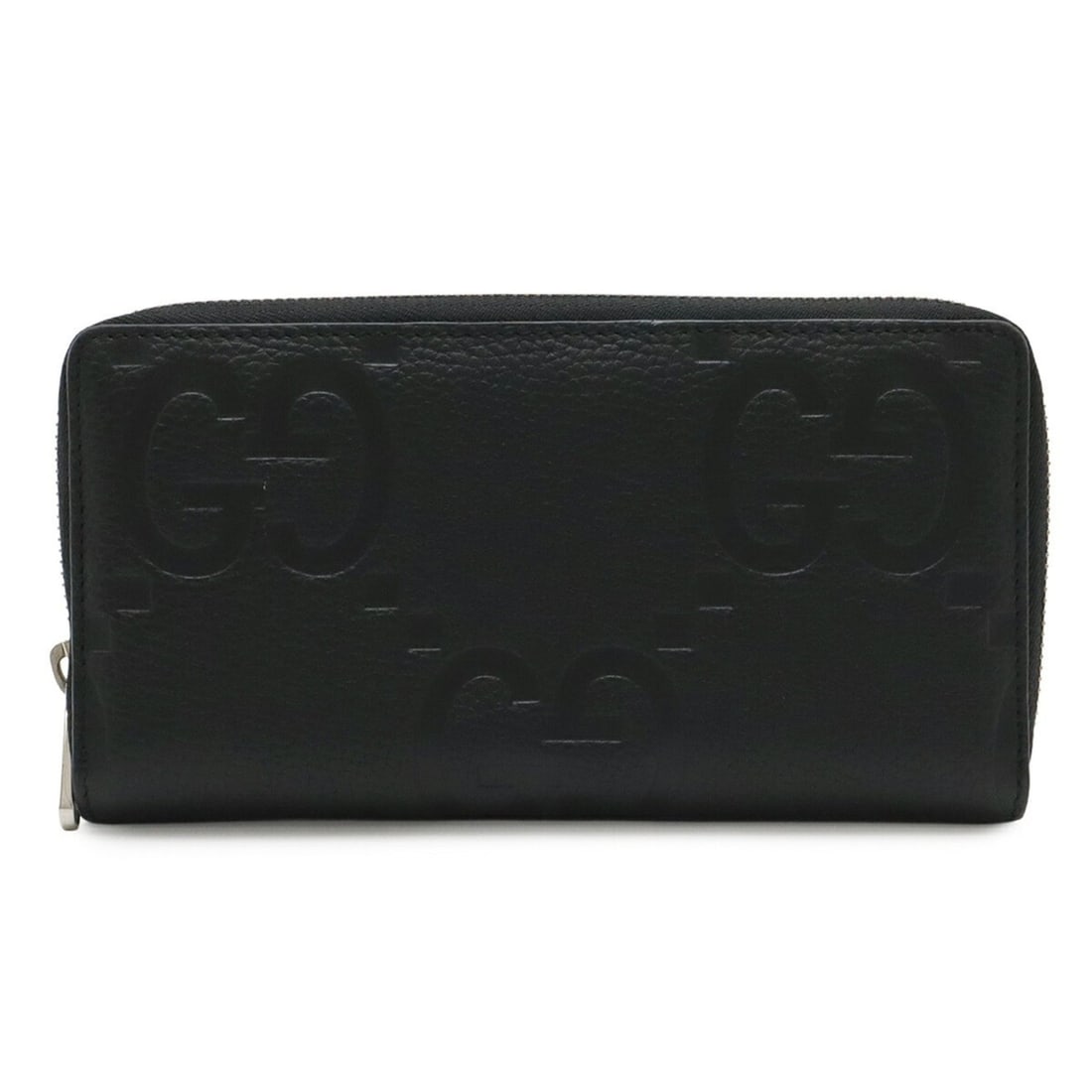 GUCCI Jumbo GG Zip Wallet, Round Long Leather, Black, 739484 (1 of 12)