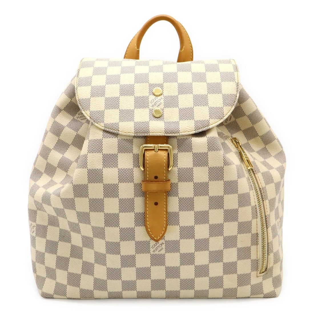 LOUIS VUITTON Damier Azur Speron Backpack/Shoulder Bag N41578: --- Catalog ---Category: SizeWeight: 670g / 1.47lb.Size (HxWxD): 31.5cm x 28.5cm x 17cm / 12.4'' x 11.22'' x 6.69''Category: DesignType: BackpackColor: IvoryGender: WomenMaterial: Damier Azur Category