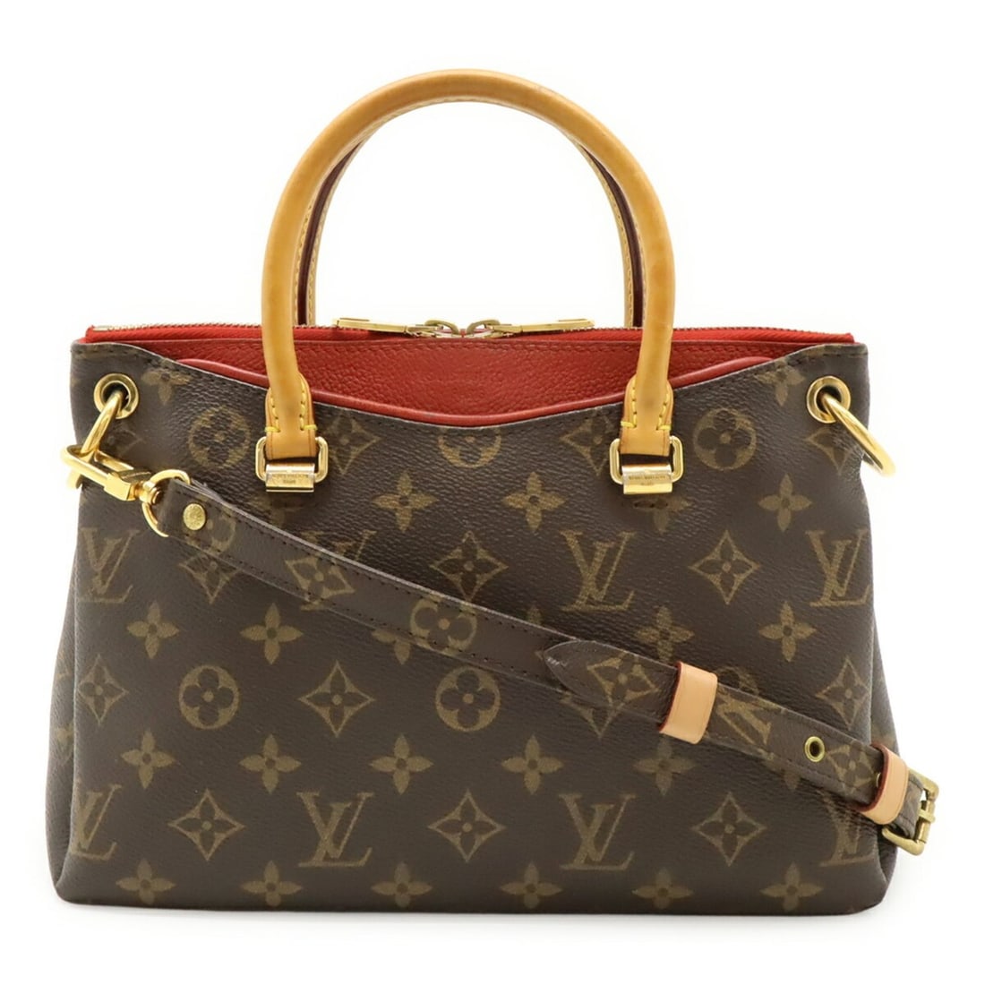 LOUIS VUITTON Louis Vuitton Monogram Pallas BB Handbag Shoulder Bag Leather Cerise Red M41241: --- Catalog ---Category: SizeSize (HxWxD): 19cm x 26cm x 8cm / 7.48'' x 10.23'' x 3.14''Category: DesignType: Handbag, Shoulder bagColor: CeriseGender: WomenMaterial: Monogram , Canvas , PVC , Coated 