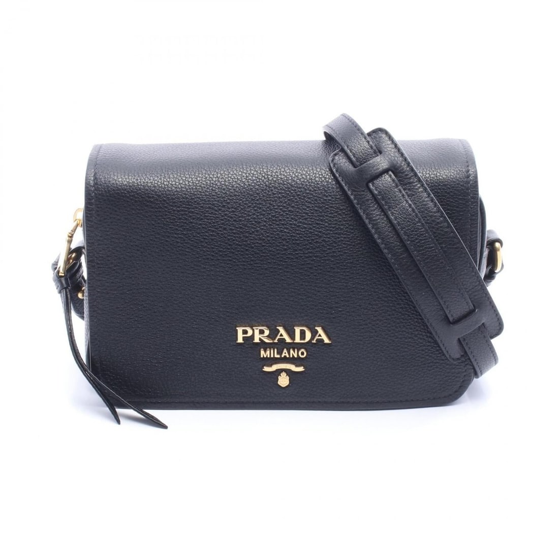 Prada VITELLO PHENIX Shoulder Bag/Handbag, Leather, Women's, Black: --- Catalog ---Category: SizeSize (HxWxD): 15cm x 22cm x 6cm / 5.9'' x 8.66'' x 2.36''Category: DesignType: Shoulder bagColor: BlackGender: WomenMaterial: Leather Category: GeneralBrand: Prada--- Item