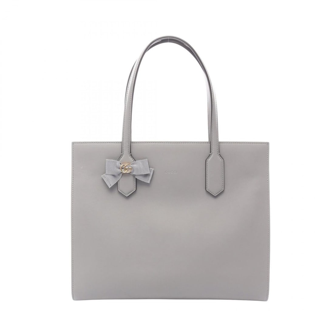 Gucci GG Ribbon Tote Bag Handbag Leather Women's Gray 440055: --- Catalog ---Category: SizeSize (HxWxD): 29cm x 34.5cm x 10cm / 11.41'' x 13.58'' x 3.93''Category: DesignType: Handbag, Tote bagColor: GrayGender: WomenMaterial: Leather Category: GeneralMPN: