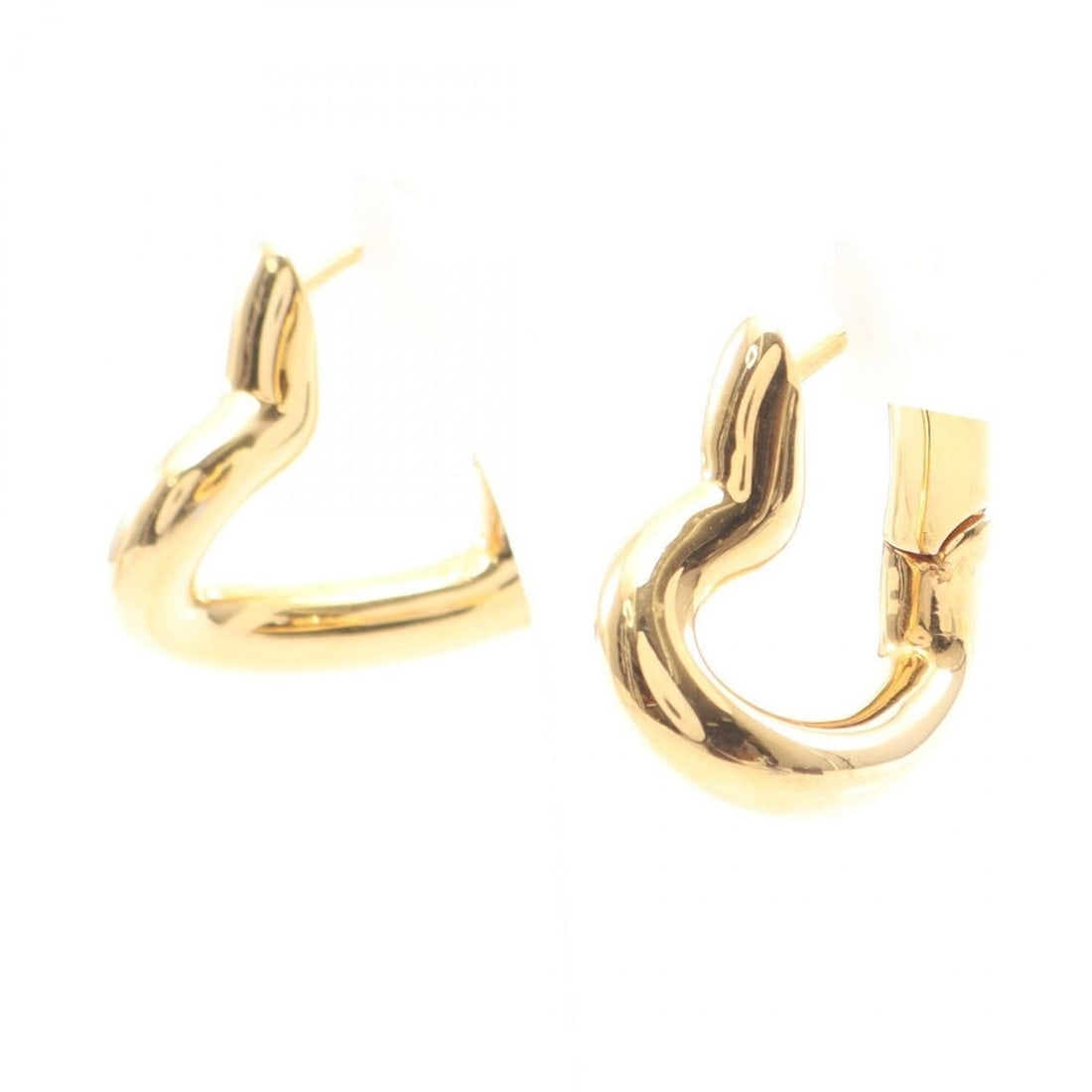 Balenciaga Heart Earrings, Gold Plated (GP), Women's, Tone: --- Catalog ---Category: SizeSize (HxWxD): 25.00mm x 25.00mm / 0.98'' x 0.98''Category: DesignType: Hoop earringsColor: GoldGender: WomenMaterial: Gold platingCategory: GeneralBrand: Balenciaga---