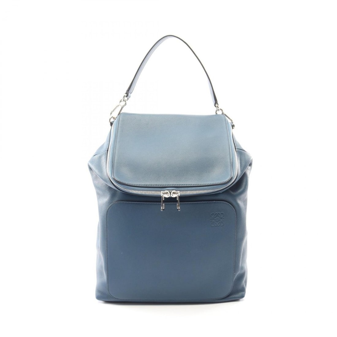 LOEWE GOYA Backpack/Handbag, Leather, Men's/Women's, Blue, 316.30.P40: --- Catalog ---Category: SizeSize (HxWxD): 41cm x 33cm x 15cm / 16.14'' x 12.99'' x 5.9''Category: DesignType: BackpackColor: BlueGender: Men,WomenMaterial: Leather Category: GeneralMPN: 316.30.P40Bra