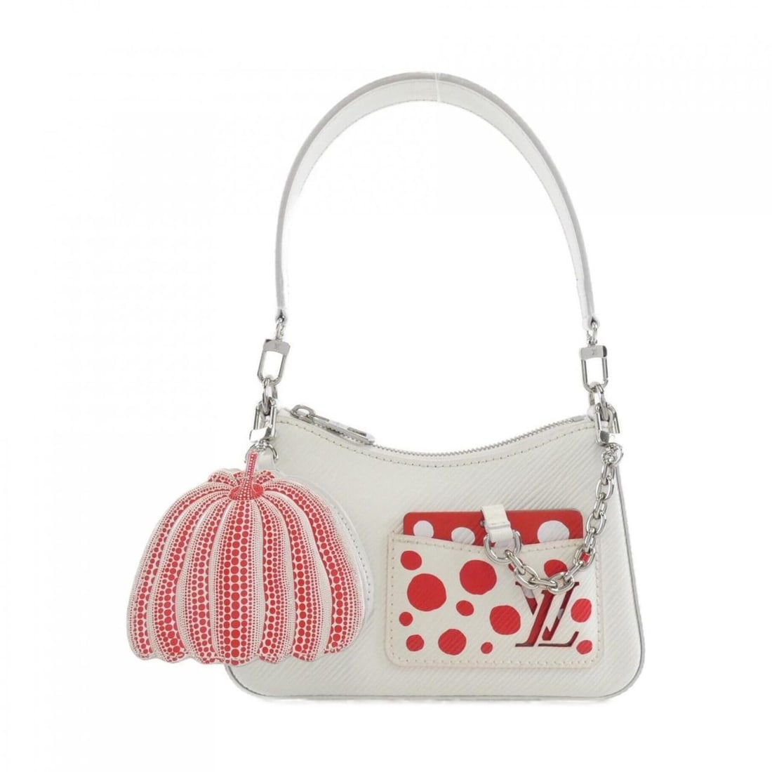 Louis Vuitton Epi (LV X YK) Marellini M21759 Shoulder Bag: --- Catalog ---Category: SizeSize (HxWxD): 13cm x 19cm x 6cm / 5.11'' x 7.48'' x 2.36''Category: DesignType: Pouch, Shoulder bagColor: Blanc, RougeGender: WomenMaterial: Leather Hardware Color: Silver