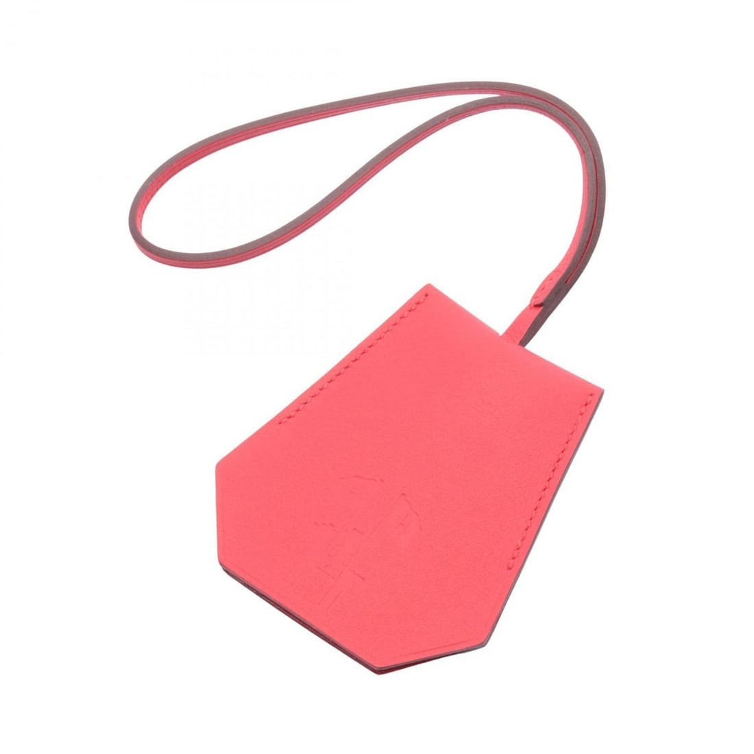 Hermes HERMES Clochette Years Gift Charm Accessory Leather Veau Swift Women's Red (1 of 13)