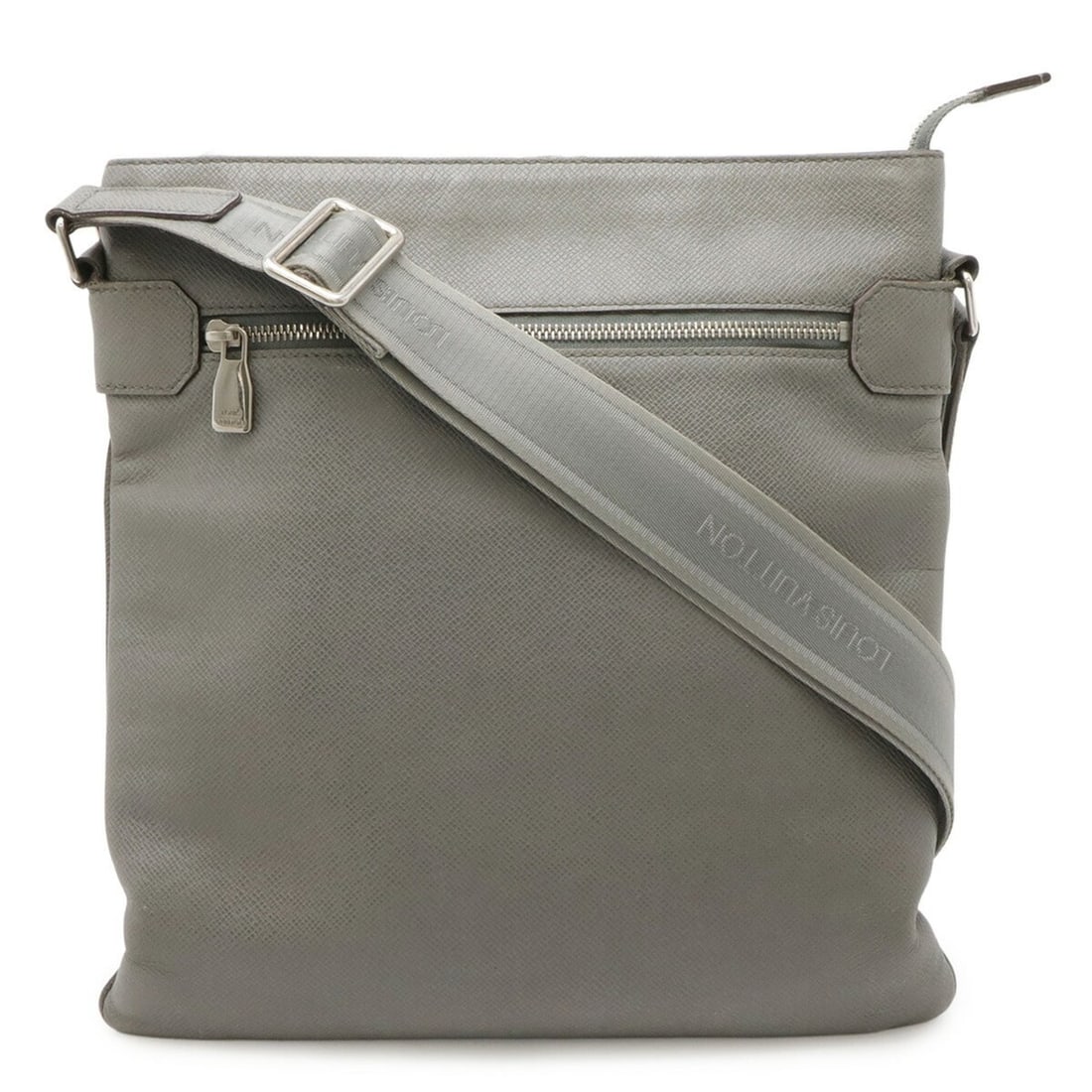 LOUIS VUITTON Taiga Sasha Shoulder Bag, Calf Leather, Glacier Gray, M32630: --- Catalog ---Category: SizeSize (HxWxD): 33cm x 31cm / 12.99'' x 12.2''Category: DesignType: Shoulder bagColor: Galle, Glacier, GrayGender: WomenMaterial: Taiga leather Category: GeneralMPN: M32630B