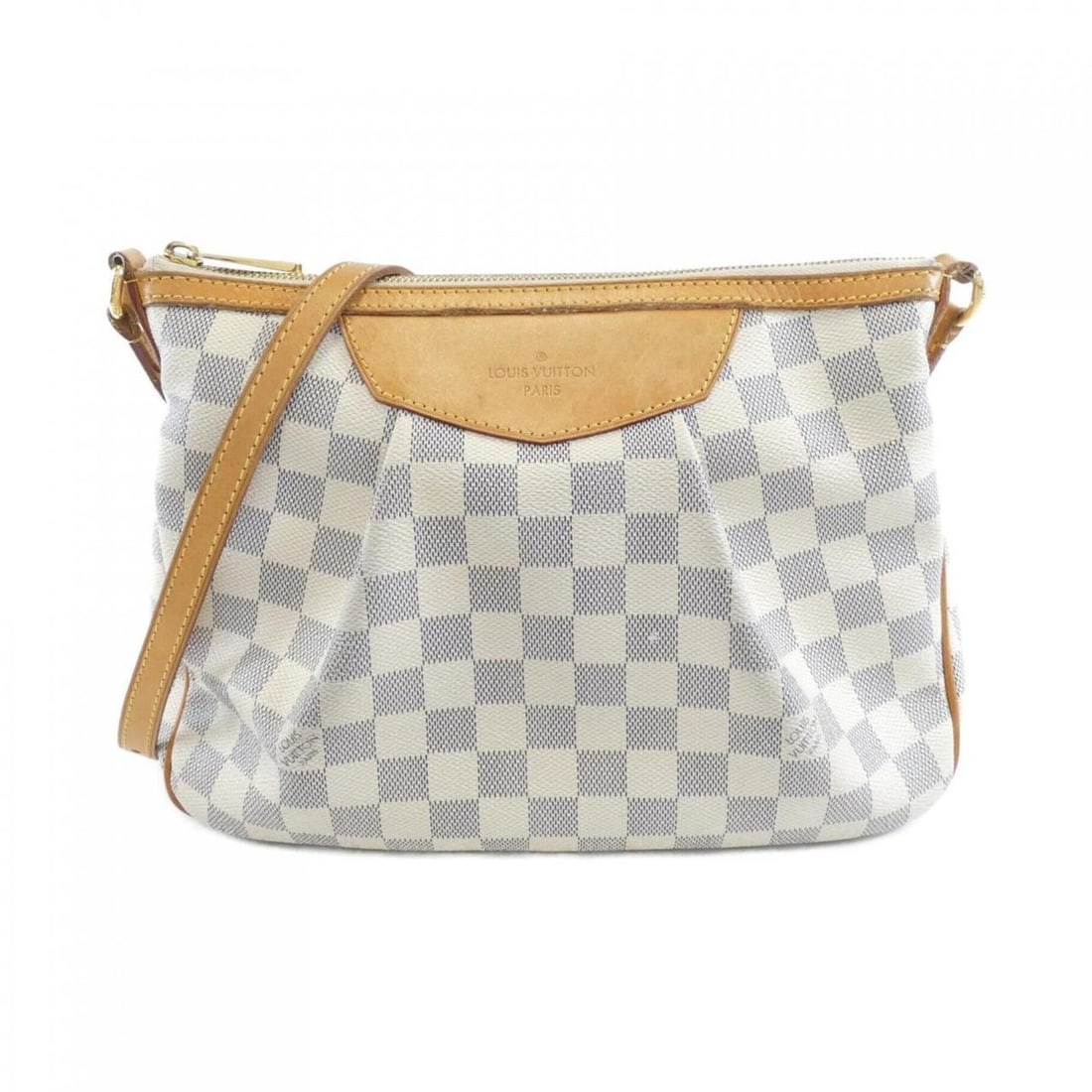 Louis Vuitton Damier Azur Siracusa PM N41113 Shoulder Bag: --- Catalog ---Category: SizeSize (HxWxD): 22cm x 30cm x 9cm / 8.66'' x 11.81'' x 3.54''Category: DesignType: Shoulder bagColor: AzurGender: WomenMaterial: Coated canvas Hardware Color: GoldCategory: 