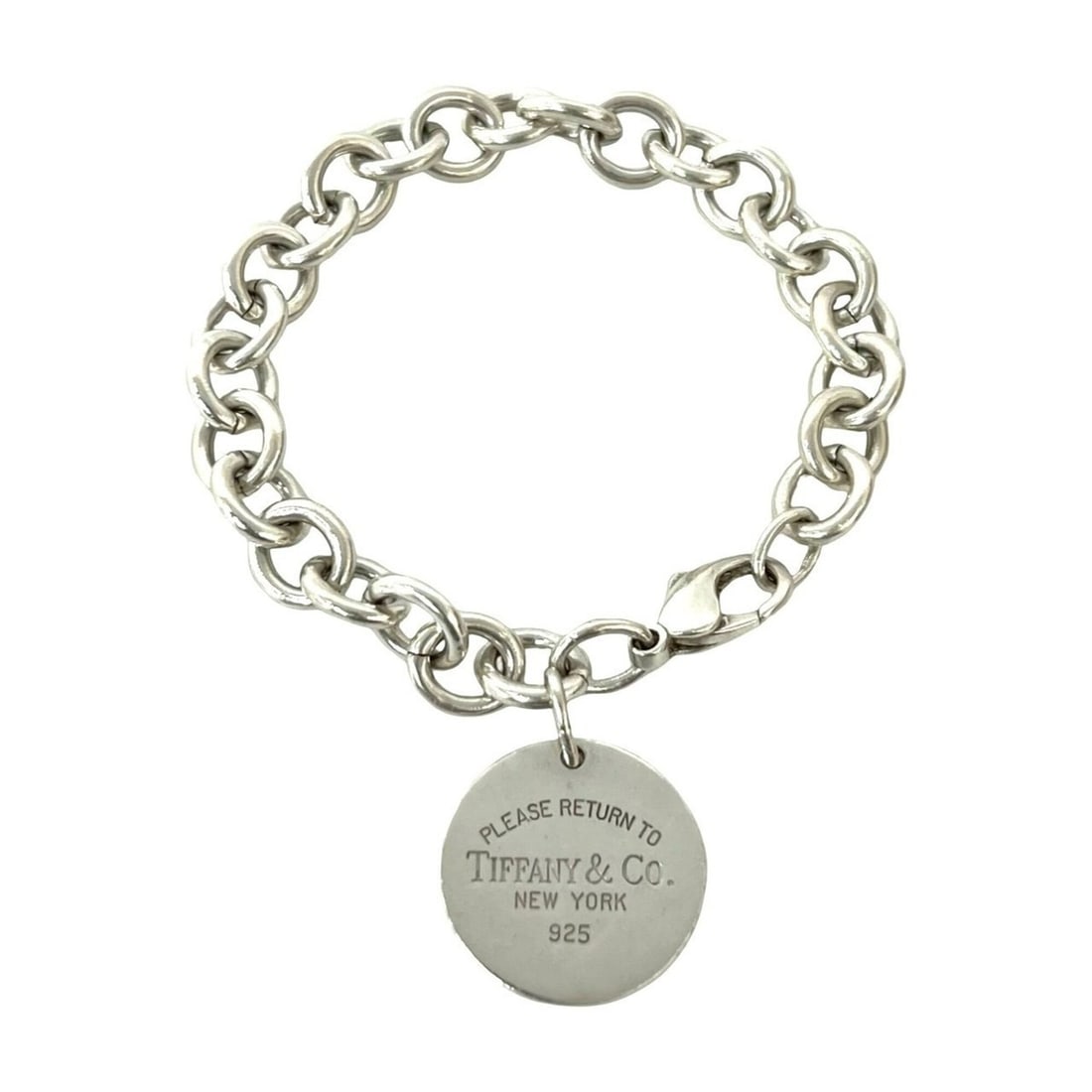TIFFANY&Co. Tiffany Return to Oval 925 Chain Bracelet Bangle Silver Accessory 280-3: --- Catalog ---Category: SizeLength: 19cm / 7.48''Category: DesignType: Charm braceletColor: SilverGender: WomenMaterial: Silver 925Category: GeneralBrand: Tiffany--- Item List ---Section: ConditionRa