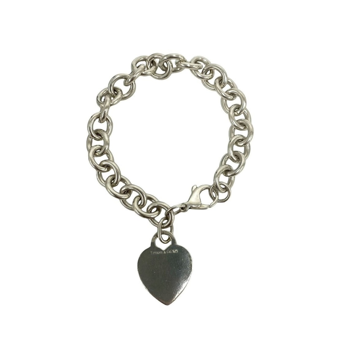 TIFFANY&Co. Tiffany Return to Heart Tag Bracelet, Logo Engraved, 925 Sterling Silver Chain Bangle: --- Catalog ---Category: SizeLength: 19.5cm / 7.67''Category: DesignType: Charm braceletColor: SilverGender: WomenMaterial: Silver 925Category: GeneralBrand: Tiffany--- Item List ---Section: Condition