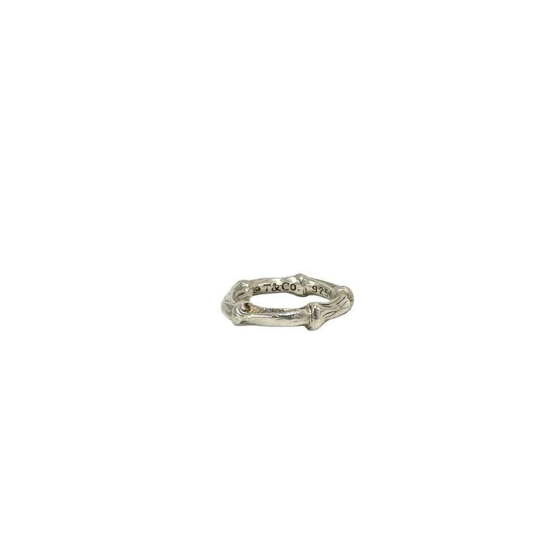 TIFFANY&Co. Tiffany Vintage Bamboo 925 Ring, Silver, Men's/Women's Accessory, Item No. 26462: --- Catalog ---Category: SizeJP Size: 10US Size: 5.5Category: DesignType: Band ringColor: SilverGender: Men,WomenMaterial: Silver 925Category: GeneralBrand: Tiffany--- Item List ---Section: ConditionR