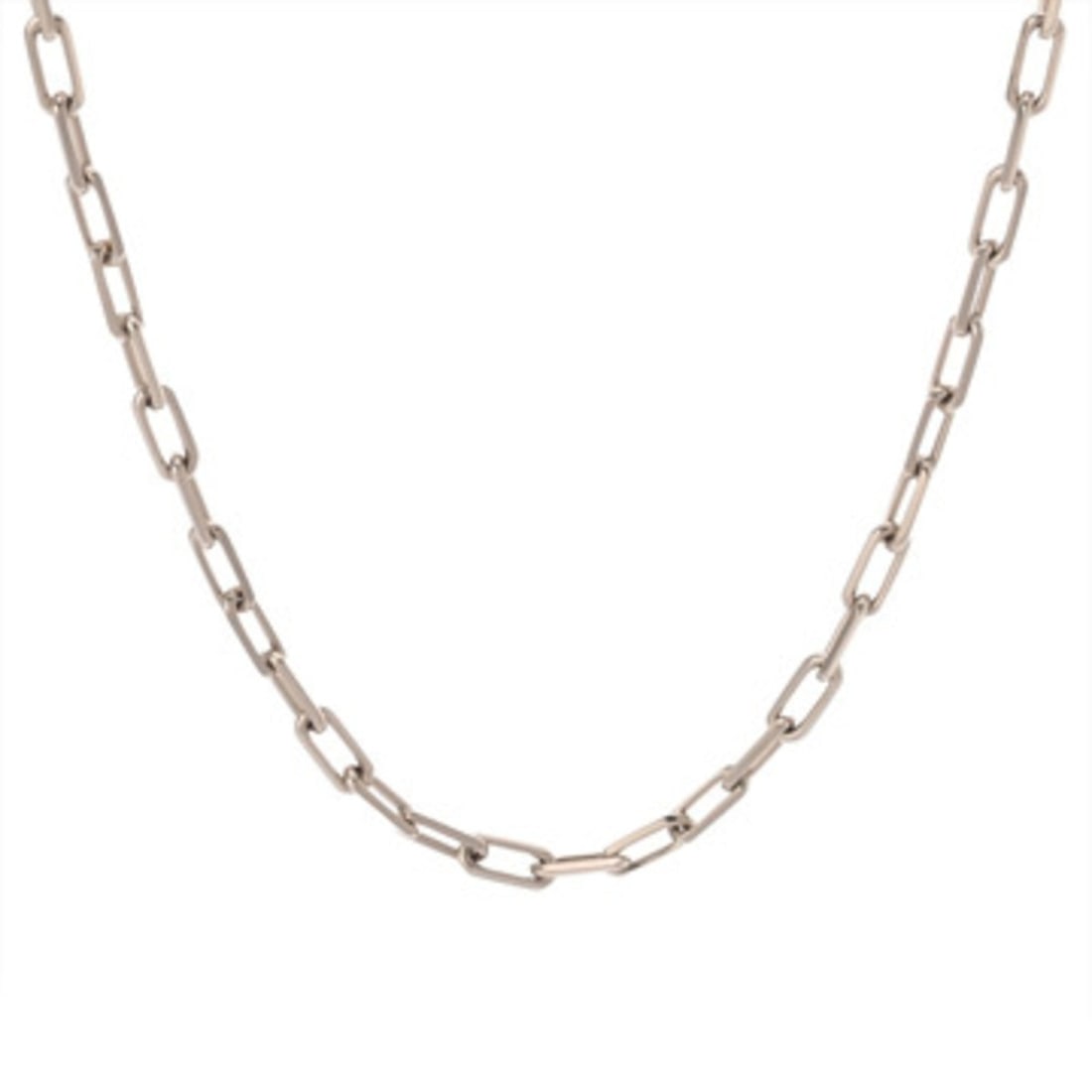 CARTIER Cartier Santos Necklace, Women's, 18K White Gold (WG), Grade A, Used, Ginzo (1 of 12)