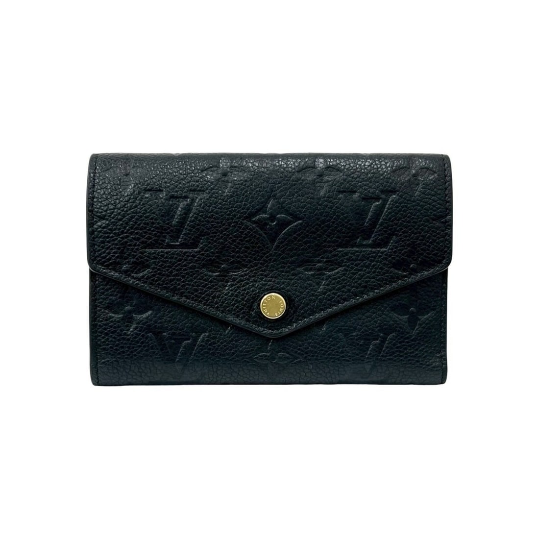 LOUIS VUITTON Louis Vuitton Portefeuille Curieuse Monogram Empreinte Leather Tri-fold Wallet Black: --- Catalog ---Category: SizeSize (HxWxD): 10cm x 15cm x 1.5cm / 3.93'' x 5.9'' x 0.59''Category: DesignType: Wallet (tri-fold)Color: BlackGender: WomenMaterial: Monogram Empreinte Category: GeneralBr