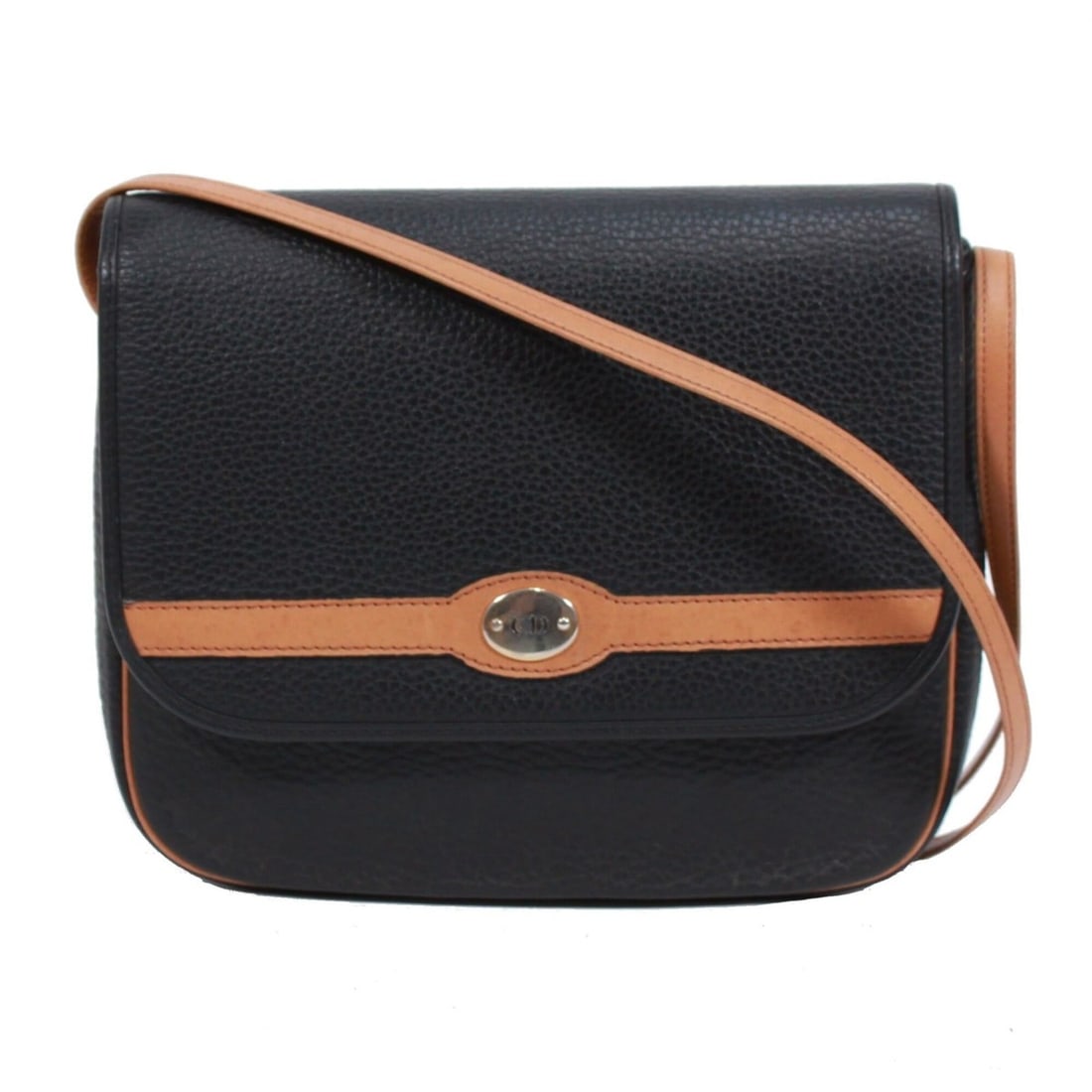 Christian Dior Dior shoulder bag, leather, black and brown, women's. (1 of 14)