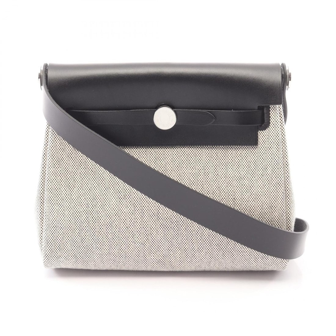 Hermes Herbag Zip Mini Shoulder Bag Handbag Canvas Leather Toile H Vache Hunter Women's Gray/Black: --- Catalog ---Category: SizeSize (HxWxD): 16cm x 20cm x 7cm / 6.29'' x 7.87'' x 2.75''Category: DesignType: Handbag, Shoulder bagColor: Black, GrayGender: WomenMaterial: Canvas , Toile H Category: Ge