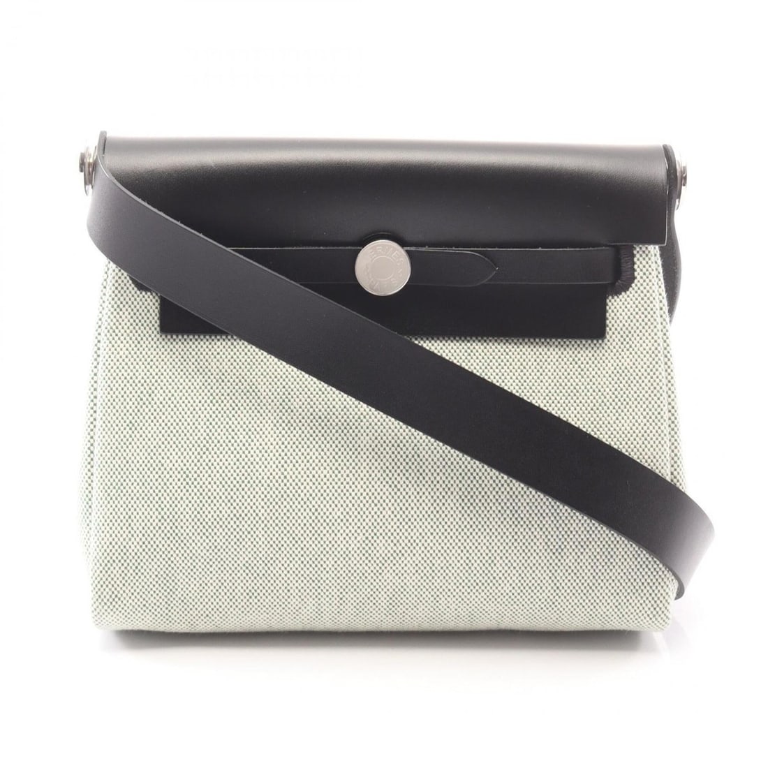 Hermes Herbag Zip Mini Shoulder Bag Handbag Canvas Leather Toile H Vache Hunter Women's Green/Black: --- Catalog ---Category: SizeSize (HxWxD): 16cm x 20cm x 7cm / 6.29'' x 7.87'' x 2.75''Category: DesignType: Handbag, Shoulder bagColor: Black, GreenGender: WomenMaterial: Canvas , Toile H Category: G