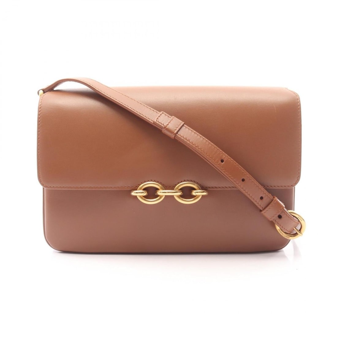 Yves Saint Laurent Saint Laurent Paris Maillon Shoulder Bag/Handbag, Leather, Women's, Brown, 649795: --- Catalog ---Category: SizeSize (HxWxD): 16cm x 24cm / 6.29'' x 9.44''Category: DesignType: Handbag, Shoulder bagColor: BrownGender: WomenMaterial: Leather Category: GeneralMPN: 649795Brand: Yves Sa