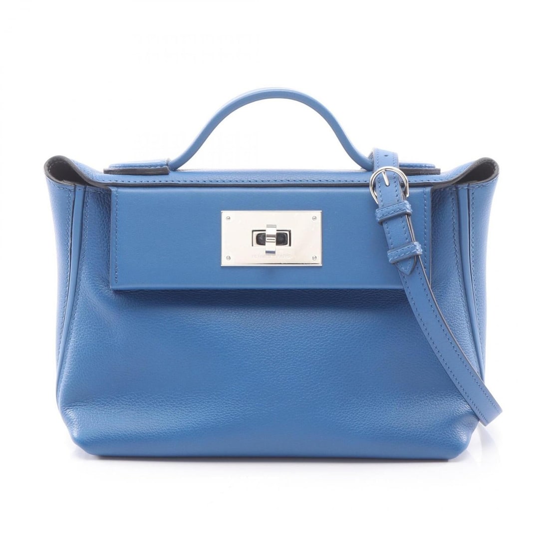 Hermes HERMES 24 Vanquatre 21 Verso Mini 2WAY Handbag Leather Calfskin Evercolor Veau Swift Women's: --- Catalog ---Category: SizeSize (HxWxD): 16cm x 21cm x 10cm / 6.29'' x 8.26'' x 3.93''Category: DesignType: HandbagColor: Blue, BrownGender: WomenMaterial: Swift leather , Evercalf leather Category: