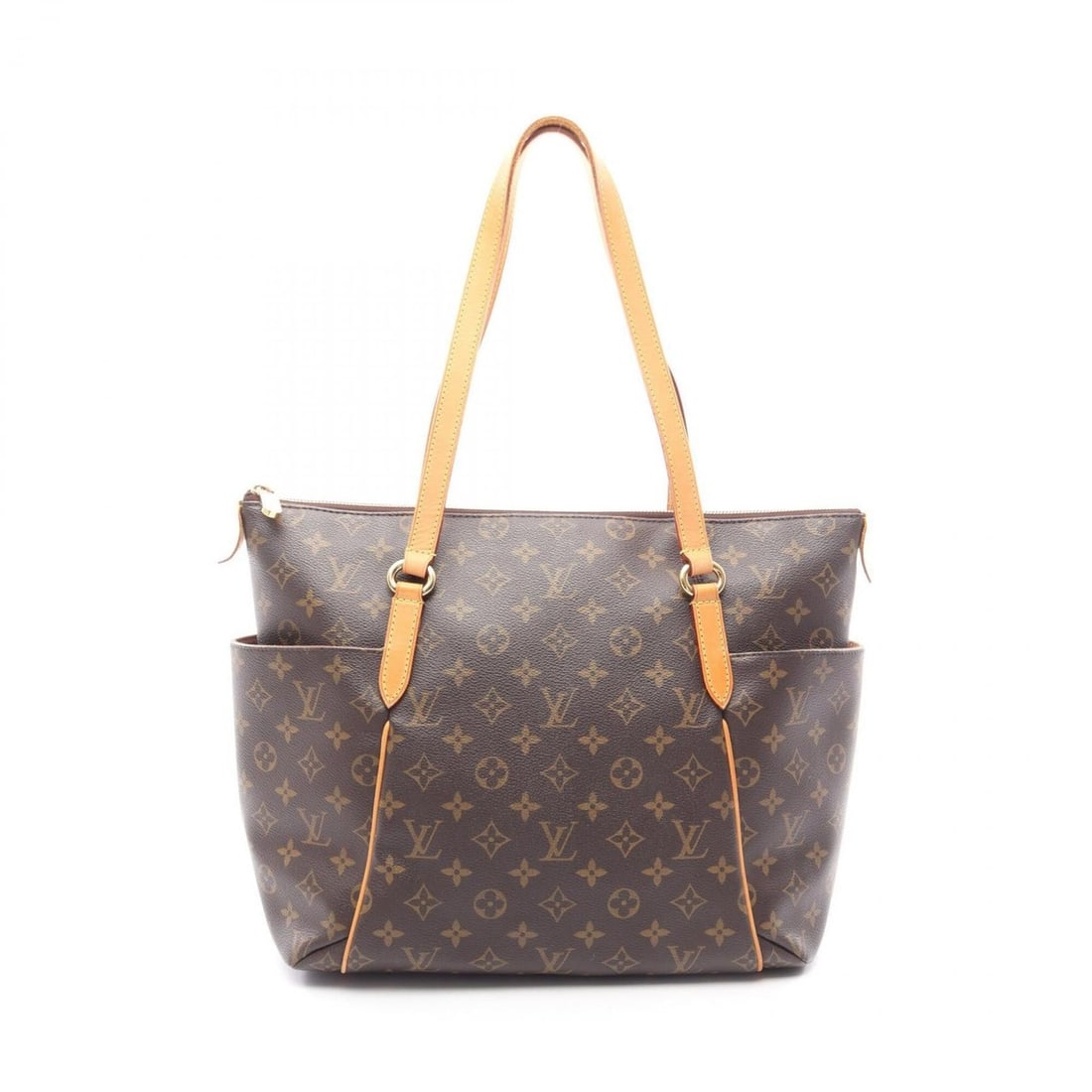 Louis Vuitton Totally MM Monogram Tote Bag Handbag, Coated Canvas Leather, Women's, Brown, M56689 (1 of 17)
