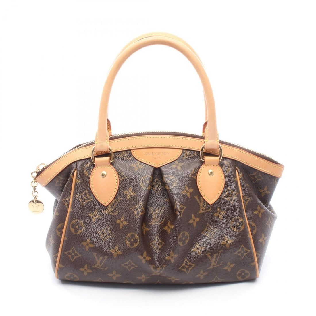 Louis Vuitton Tivoli PM Handbag, Coated Canvas and Leather, Monogram Pattern, Women's, Brown, M40143: --- Catalog ---Category: SizeSize (HxWxD): 22cm x 29cm x 14cm / 8.66'' x 11.41'' x 5.51''Category: DesignType: HandbagColor: BrownGender: WomenMaterial: Coated canvas , PVC , Monogram , Leather Catego