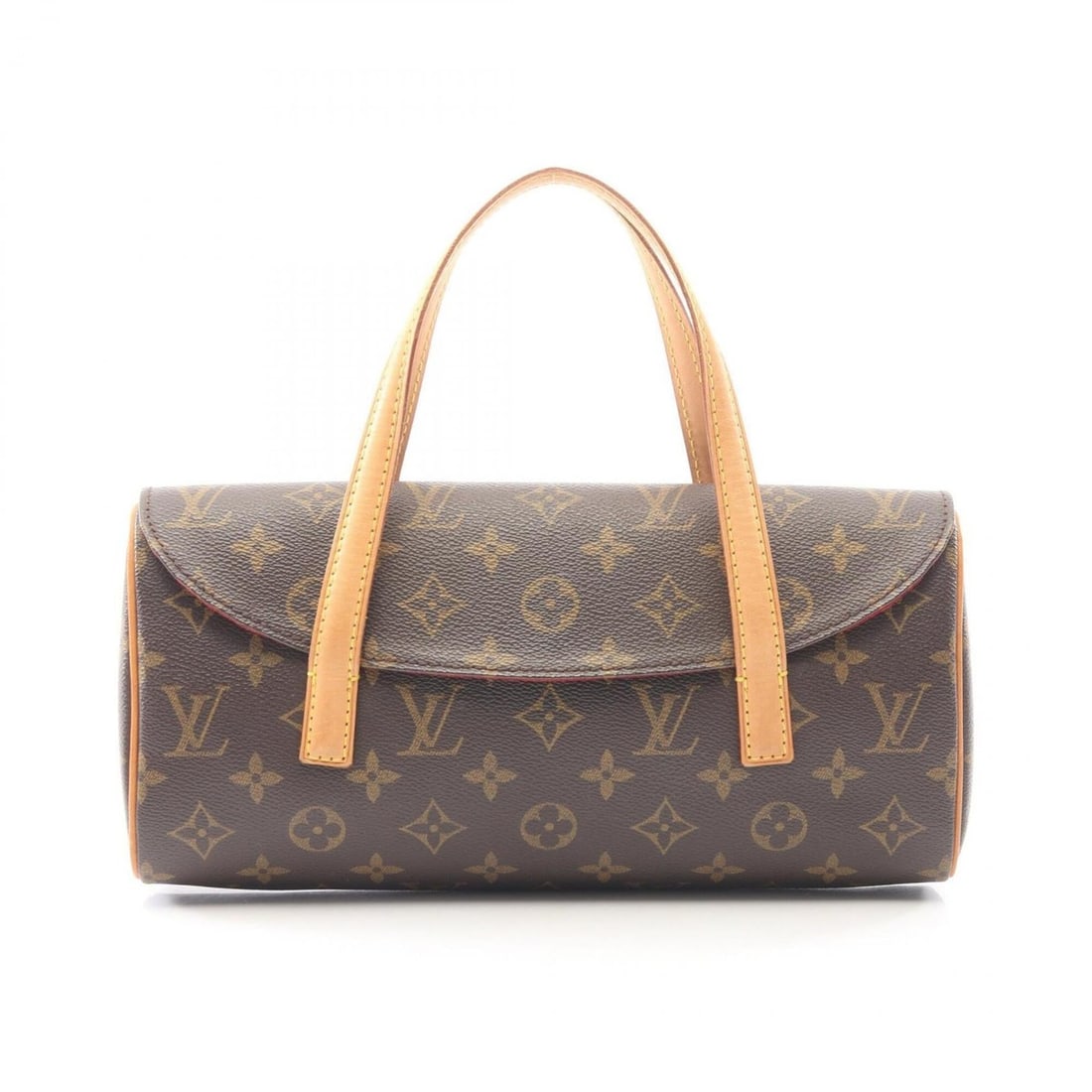 Louis Vuitton Sonatine Handbag, Coated Canvas and Leather, Monogram Pattern, Women's, Brown, M51902: --- Catalog ---Category: SizeSize (HxWxD): 14cm x 28cm x 6cm / 5.51'' x 11.02'' x 2.36''Category: DesignType: HandbagColor: BrownGender: WomenMaterial: Coated canvas , Monogram , Leather Category: Gen