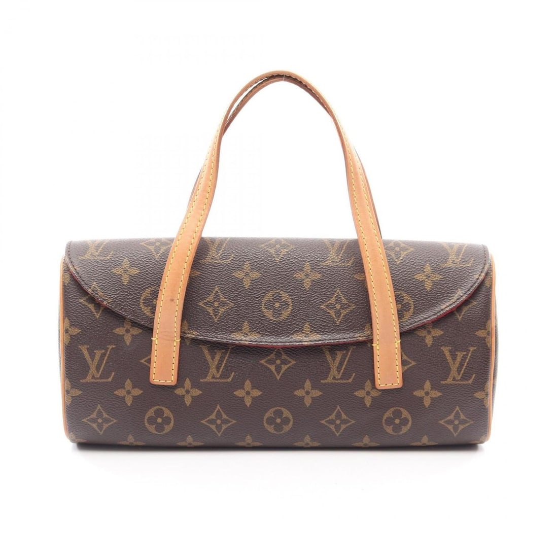 Louis Vuitton Sonatine Handbag, Coated Canvas and Leather, Monogram Pattern, Women's, Brown, M51902: --- Catalog ---Category: SizeSize (HxWxD): 14cm x 28cm x 6cm / 5.51'' x 11.02'' x 2.36''Category: DesignType: HandbagColor: BrownGender: WomenMaterial: Coated canvas , PVC , Monogram , Leather Categor