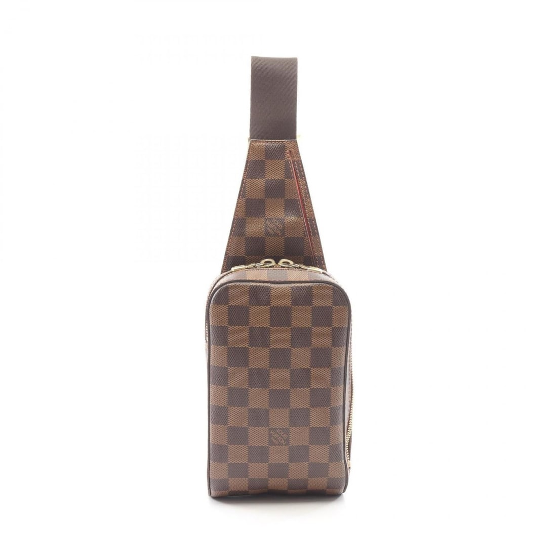Louis Vuitton Geronimos Waist Bag/Body Bag/Handbag, Coated Canvas, Damier Pattern, Men's/Women's,: --- Catalog ---Category: SizeSize (HxWxD): 19cm x 11.5cm x 5cm / 7.48'' x 4.52'' x 1.96''Category: DesignType: Fanny pack, HandbagColor: BrownGender: Men,WomenMaterial: Coated canvas , PVC , Damier Ca